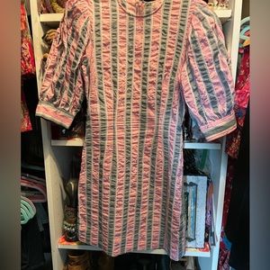 Ganny puff sleeves mini dress